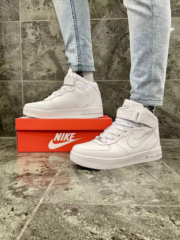 Мужские белые зимние кроссовки найк форсе nike air force — цена 2450 ...