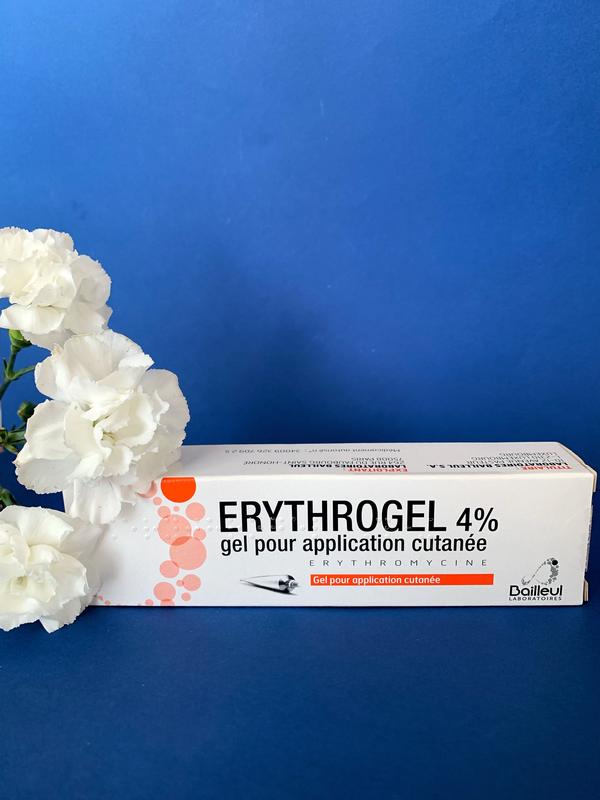 Erythrogel 4%, эритрогель, эритромицин, франция, оригинал — цена 445 ...