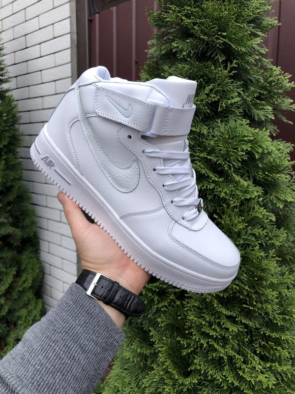 nike air force 1 high white silver 2150