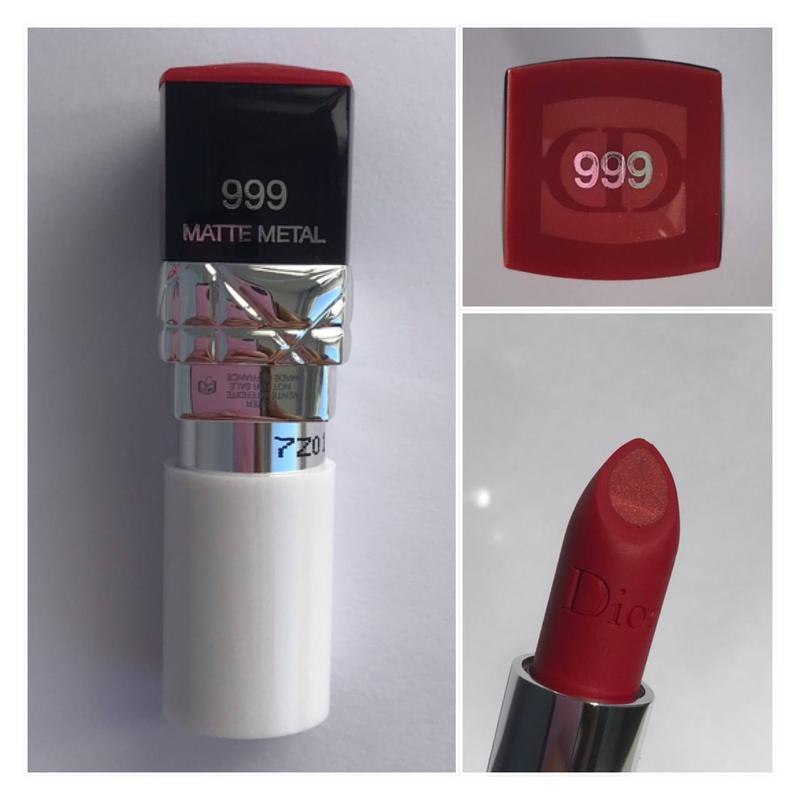 Dior rouge dior double rouge матовая помада с металлическим сиянием ...