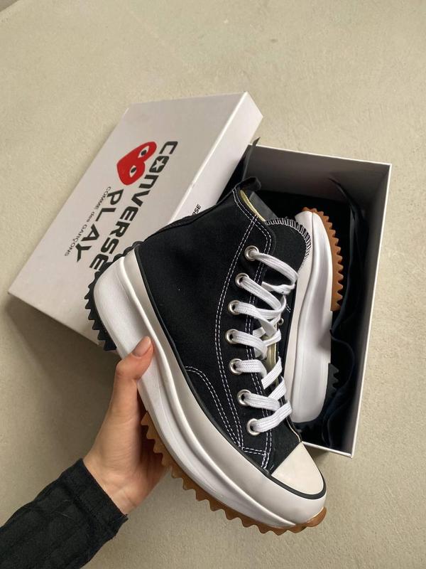 Жіночі кросівки converse run star high black white — цена 2090 грн в ...