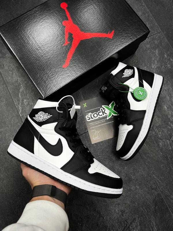 Чоловічі кросівки найк джордан 1 осінь-весна nike jordan 1 high black ...
