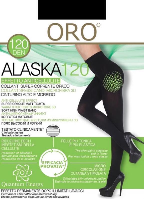 Оригинал alaska oro колготы 120 den черные плотные теплые колготки из ...