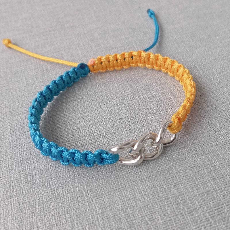 Патріотичний браслет, синьо жовтий браслет, українська символіка — цена ...