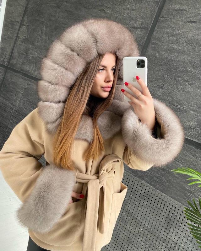 Зимове пальто з хутром — цена 6100 грн в каталоге Пуховики Купить ...