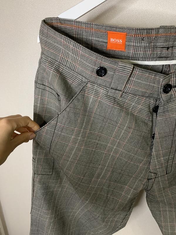 Шикарные актуальные фирменные брюки джинсы в клетку с карманами 🌞 ...