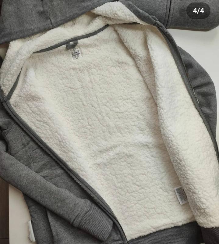 Женская утепленная олимпийка худи на меху gap — цена 1250 грн в ...