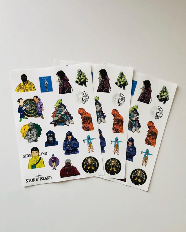 Стикерпак (наклейки, стикеры) stone island, c.p. company, casuals ...