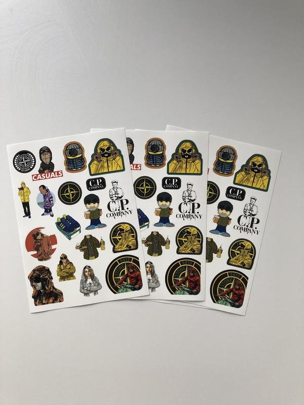 Стикерпак (наклейки, стикеры) stone island, c.p. company, casuals ...