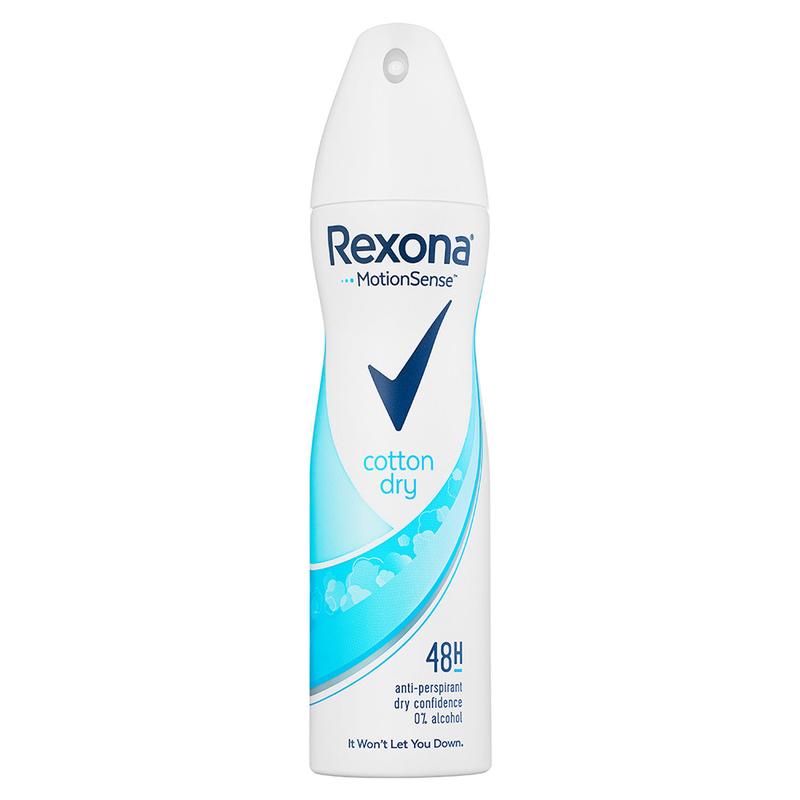Антиперспирант-аэрозоль женский rexona motionsense cotton dry 150 мл ...