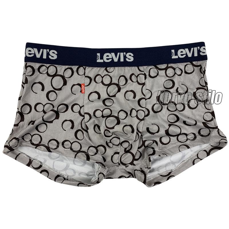 Мужские трусы levis премиум качества, цвет серый с узором, размер xl ...
