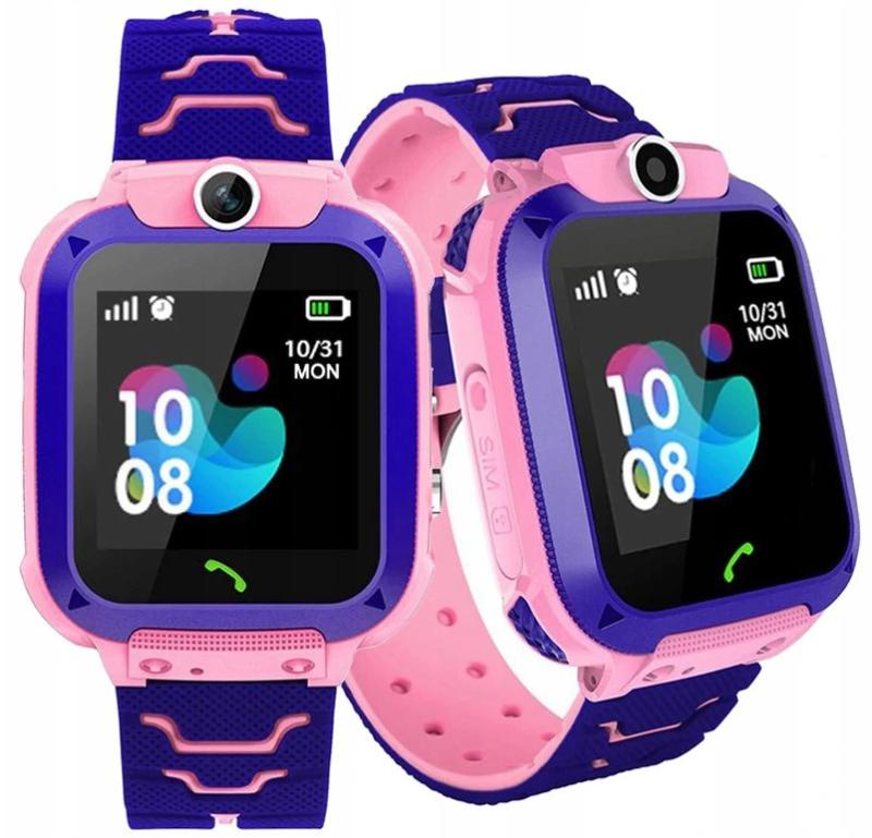 Детские умные смарт часы baby smart watch q12 c камерой и gps розовые ...