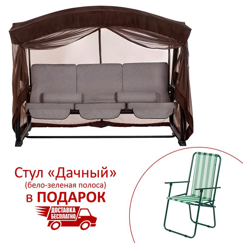 Качели садовые уличные "кристина" с москитной сеткой. садовая качеля ...
