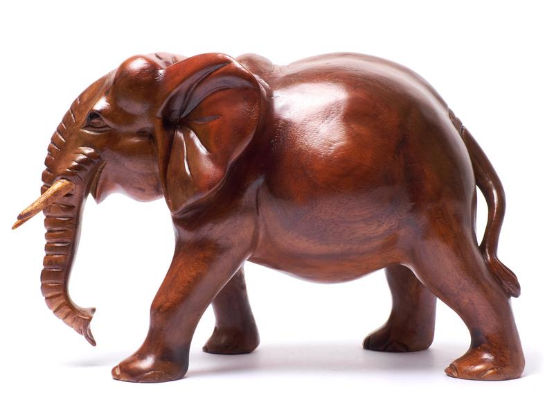 Статуэтка слон деревянный массив дерева высота 21см длина 30см — цена ...