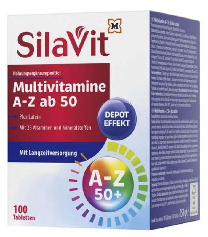 Вітаміни silavit multivitamine a-z ab 50 + lutein 100 таблеток — ціна ...