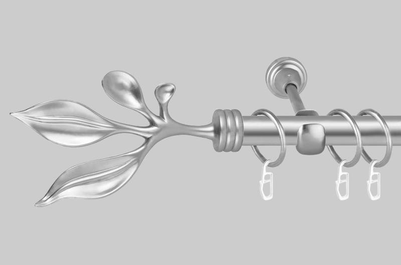 Карниз для штор однорядный металлический 25 мм, боваро сатин — цена ...