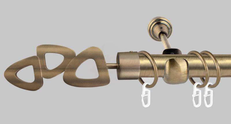 Карниз для штор однорядный металлический 25 мм, лилет — цена 1137 грн в ...