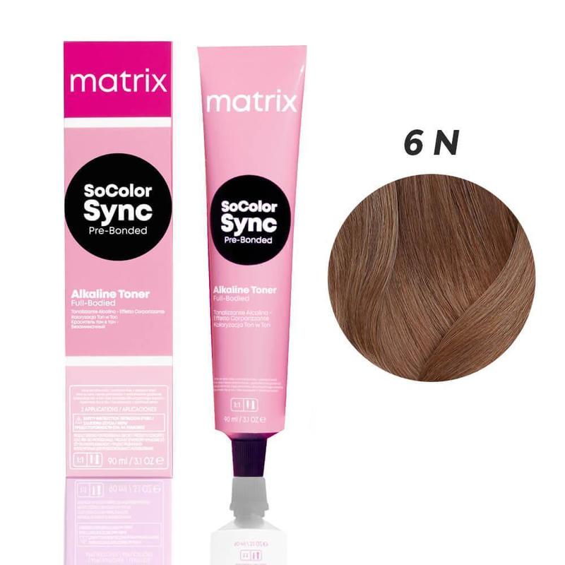 Краска для волос matrix socolor sync 6n pre-bonded 90 мл — цена 279 грн ...