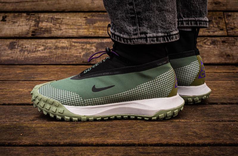 👟 кросівки чоловічі nike acg mountain fly gore-tex green\black найк ...
