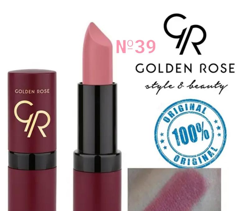 Губна помада golden rose №39 velvet matte голден роуз матова вельвет ...