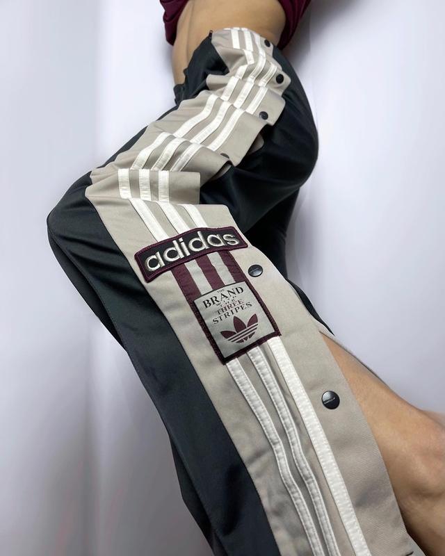 Штани adidas adibreak на заклепках адідас широкі клеш оригінал адібрейк ...