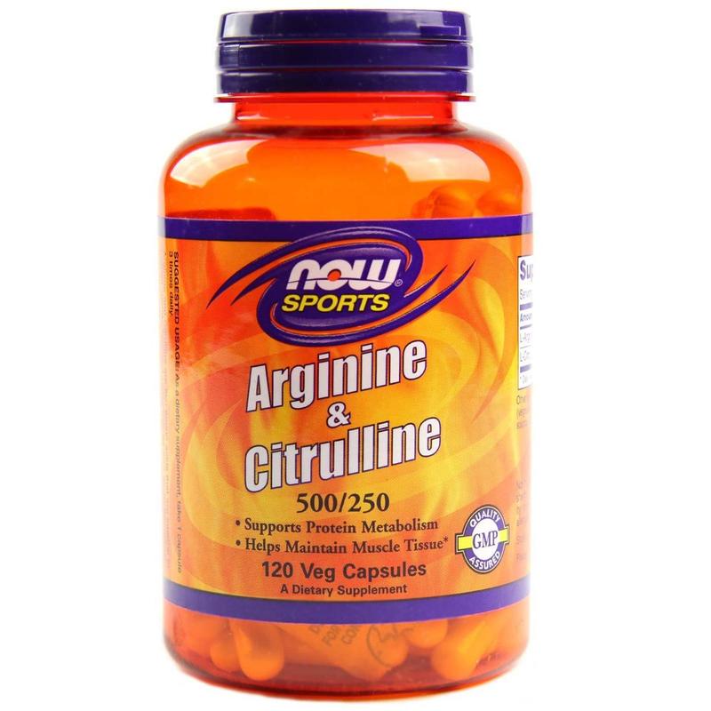Аргинин и цитрулин (arginine and citrulline) 500 мг/250 мг 120 капсул ...