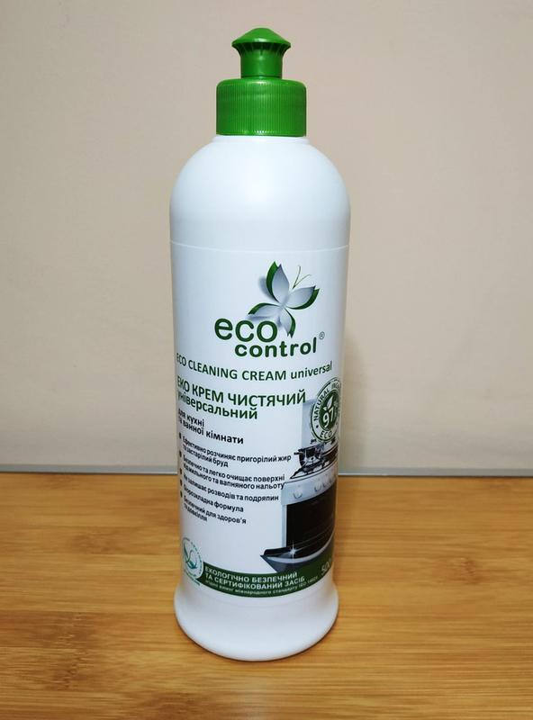 Eco control. эко крем чистящий универсальный для кухни и ванной комнаты ...