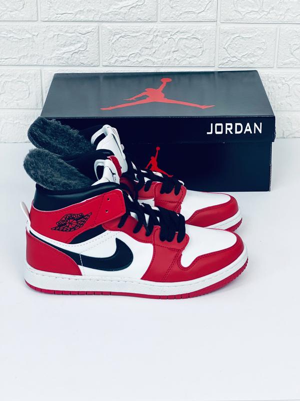 Мужские зимние кроссовки nike jordan retro 1 кросовки найк джордан ...