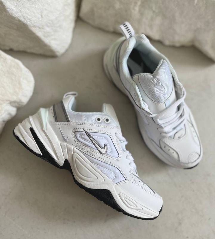 Кроссовки nike m2k tekno white black найк м2к текно мужские унисекс ...