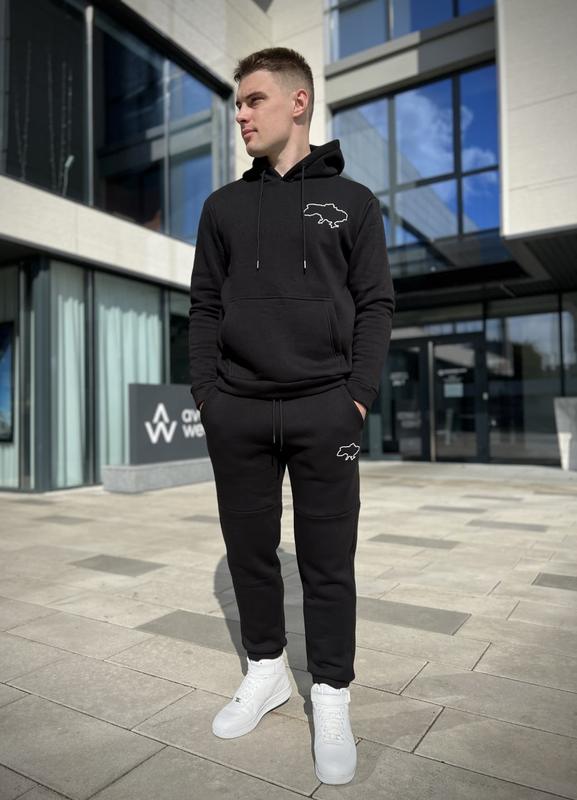 Зимний спортивный костюм худи + штаны карта украины (турецкая ткань)🇺🇦☃ ...