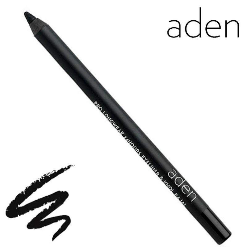 Aden суперстойкий "чёрный" карандаш для глаз eyeliner pencil pro ...