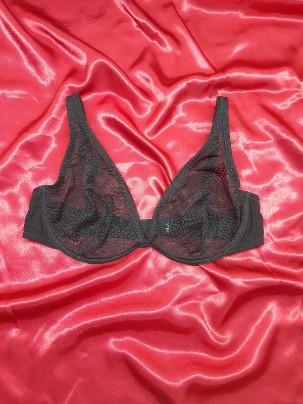 Идеальный чёрный кружевной винтажный секси сексуальный бюстгальтер ...