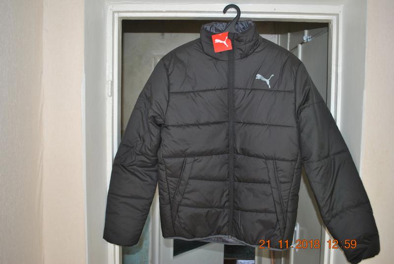 puma ess padded jacket black