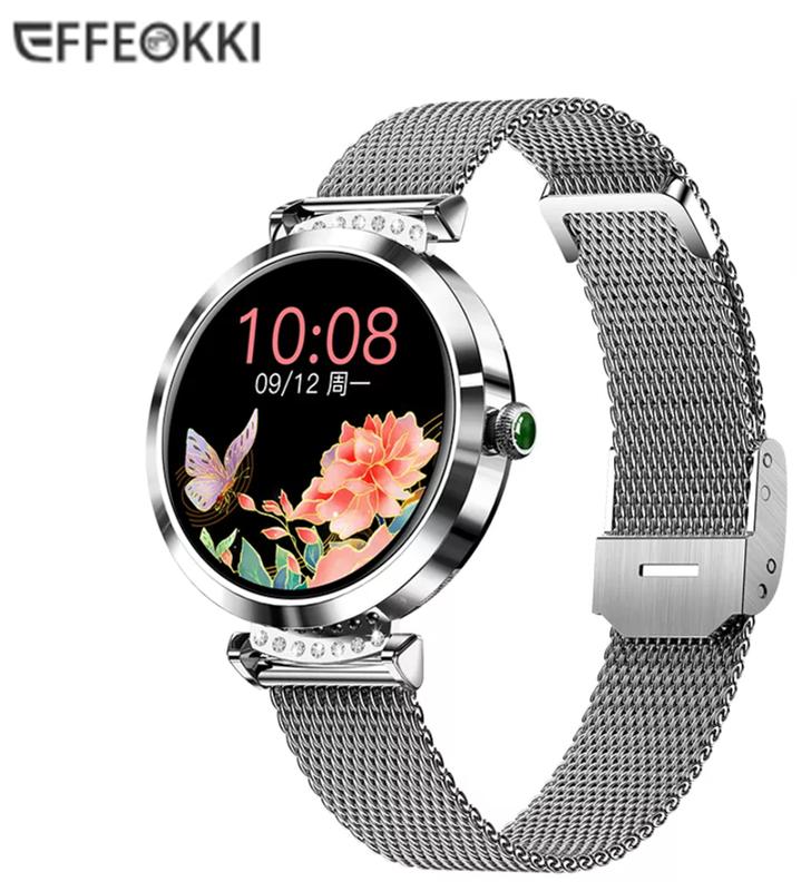 Женские умные смарт часы smart watch efi70-s серебристые. фитнес ...