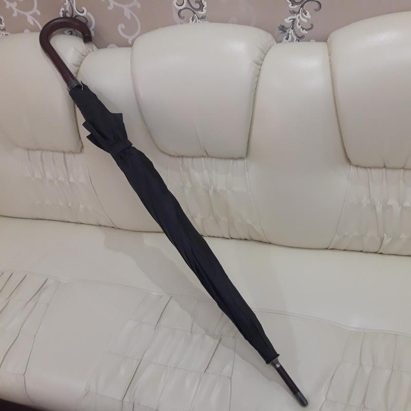 Зонт трость от дождя полуавтомат black 8 спиц — цена 600 грн в каталоге ...