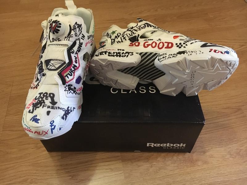 reebok instapump fury vetements doodle