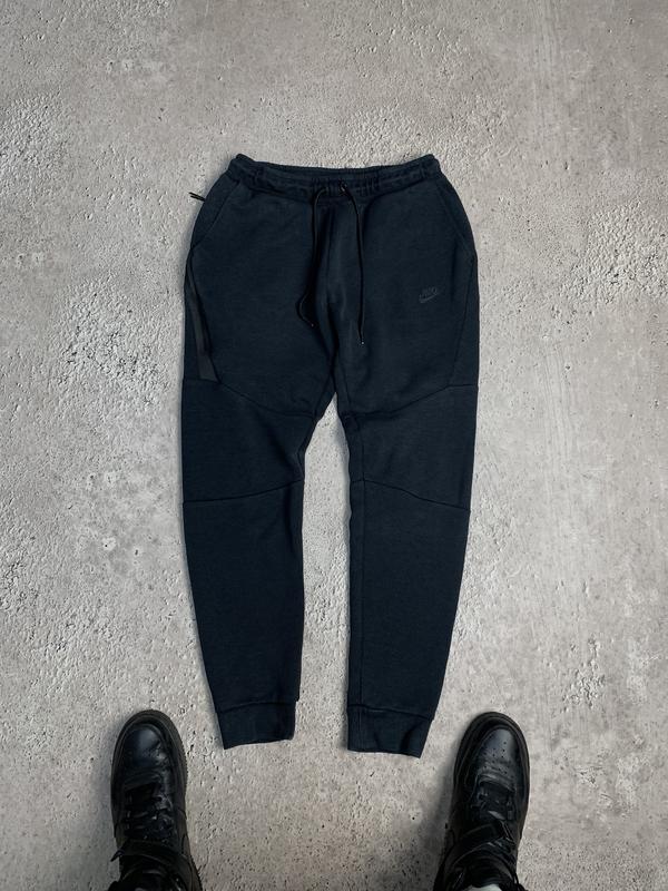 Штаны спортивки брюки мужские nike tech fleece базовые чёрные оригинал ...