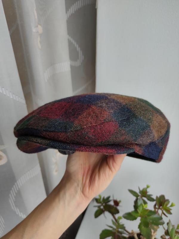 Шерстяная кепка жиганка теплая кепка с наушниками pure new wool кашкет ...