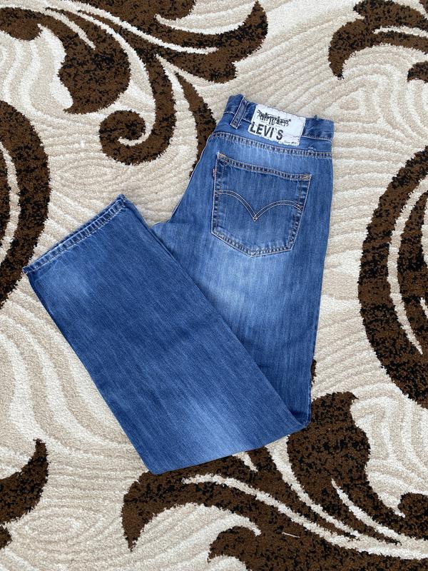 Мужские джинсы levis classic / классические синие штаны от бренда ...