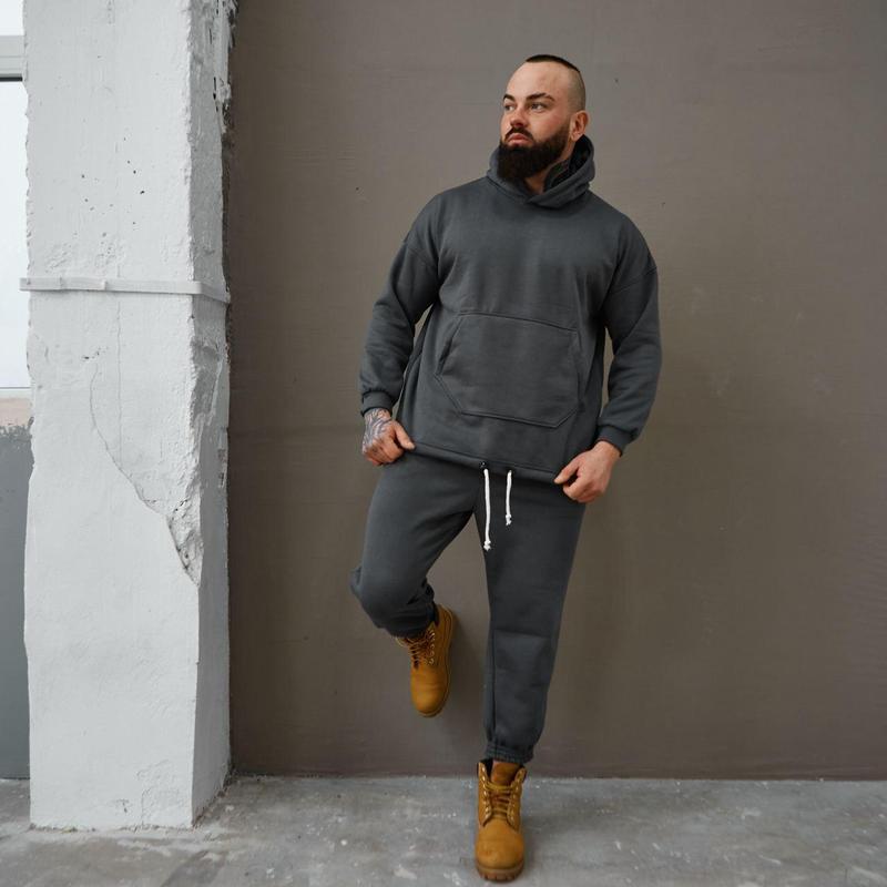 Худи + штаны | зимний, флисовый, теплый спортивный костюм оверсайз ...