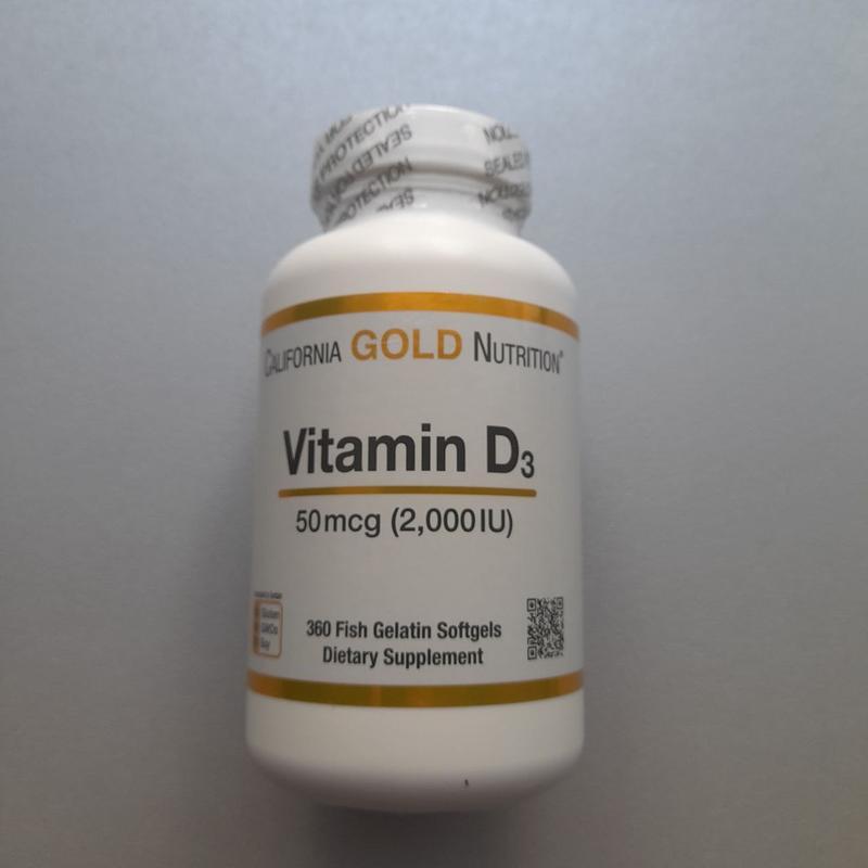 California gold nutrition, вітамін d3, 50 мкг (2000 мо), 360 капсул із ...