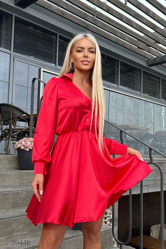 Нарядное платье пышное платье торжественное платье шёлковое — цена 750 ...