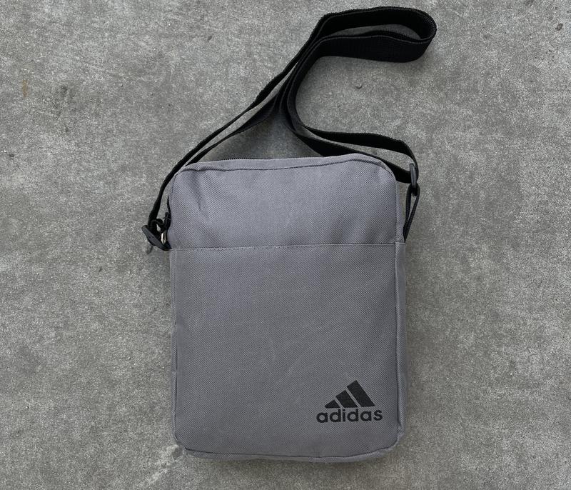 Мужская барсетка adidas из ткани брендовая фирменная сумка через плечо ...