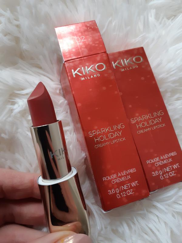 помада Kiko Milano Sparkling Holiday Creamy Lipstick 02 тон новогодняя новинка Kiko Milano за 285 грн