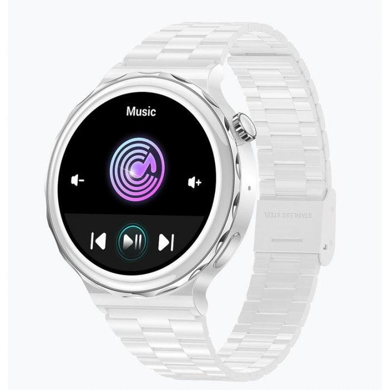 Прекрасні жіночі смарт годинник, модні розумні годинники білі smart ...