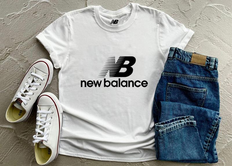 Мужская футболка new balance нью беланс белая — цена 575 грн в каталоге ...