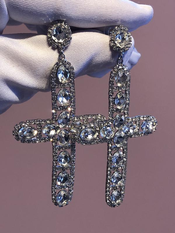 Серьги кресты — цена 490 грн в каталоге Серьги Купить аксессуары по ...