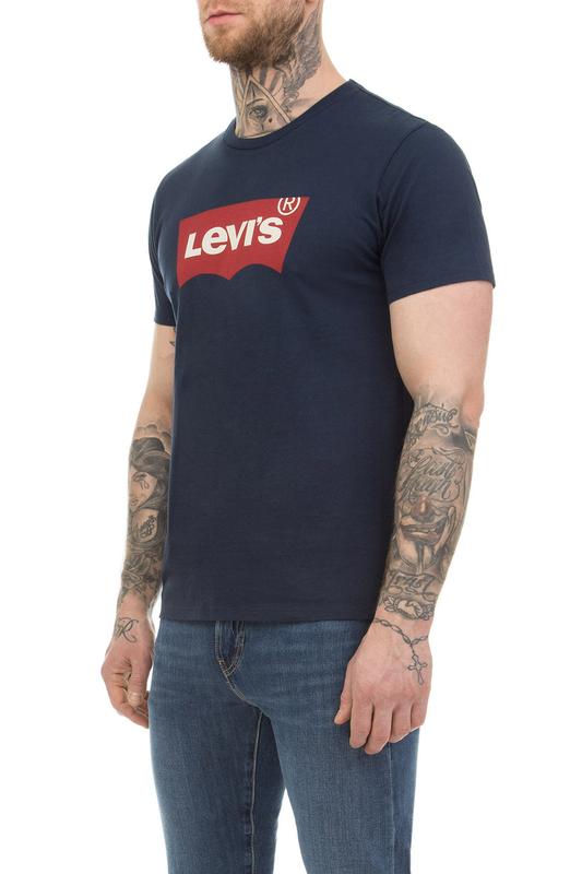 Футболка мужская levis, темна-синяя левис — цена 400 грн в каталоге ...