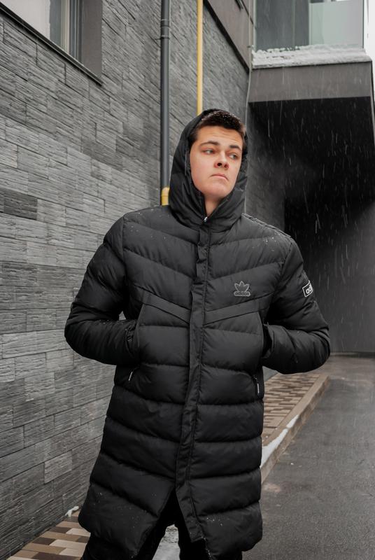 Куртка adidas черная зимняя мужская парка удлиненная пуховик — цена 2990  грн в каталоге Парки ✓ Купить мужские вещи по доступной цене на Шафе |  Украина #109792427