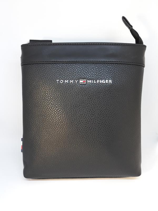 Мужская сумка tommy hilfiger черная / барсетка / мессенджер на плечо ...